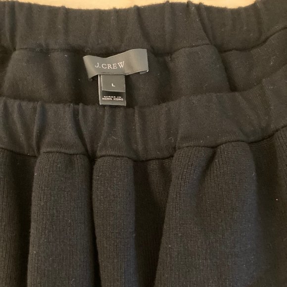 J. Crew Off-the-shoulder Ruffle Sweater, Black Size Large - Picture 4 of 5